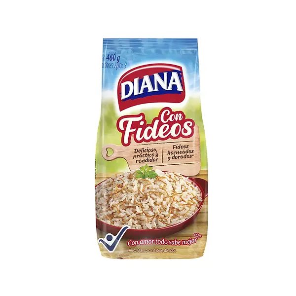 ARROZ BLANCO FIDEOS DIANA*460G