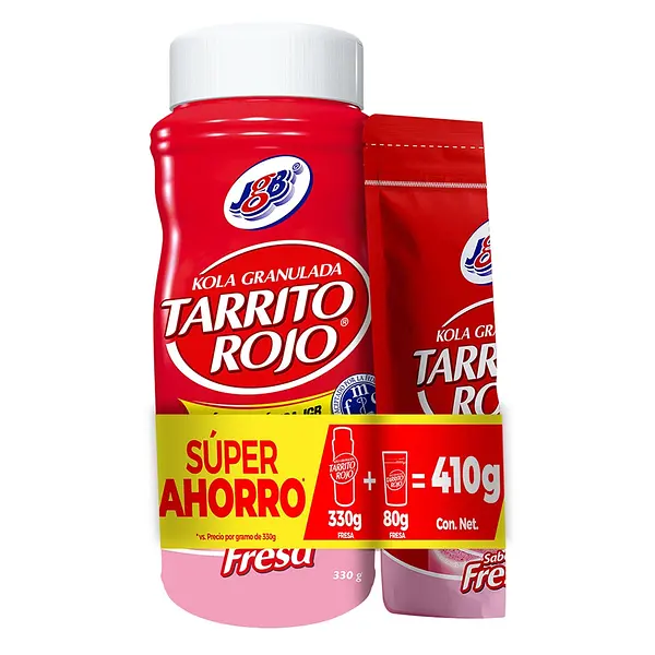 KOLA GRANULADA FRESA TARRITO *330G+80G
