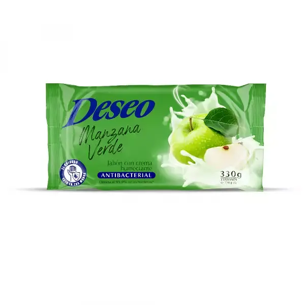 JABON CORPORAL MANZANA VERDE DESEO*3U*120G