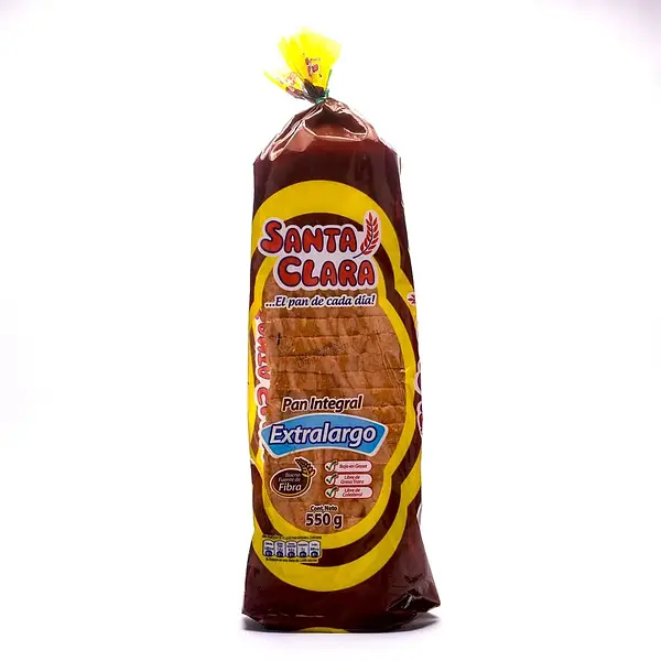 PAN TAJADO INTEGRAL SANTA CLARA*550G