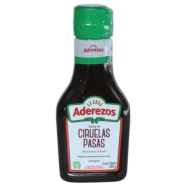 SALSA CIRUELAS PASAS ADEREZOS *280 GR