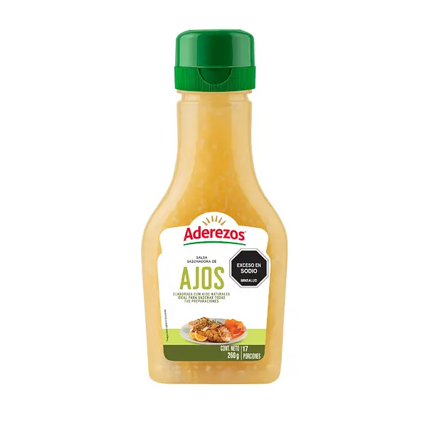 SALSA DE AJO ADEREZOS * 260G
