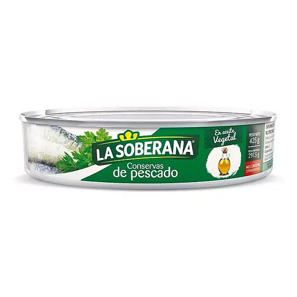SARDINA LA SOBERANA EN ACEITE * 425G