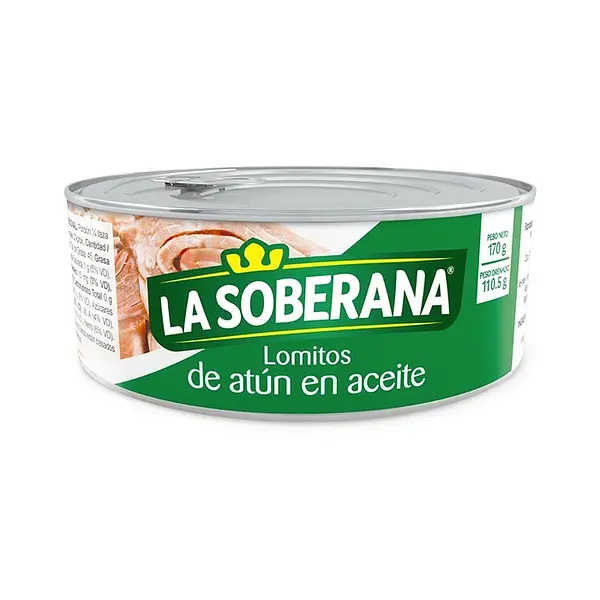 ATUN LOMITO ACEITE LA SOBERANA*170G