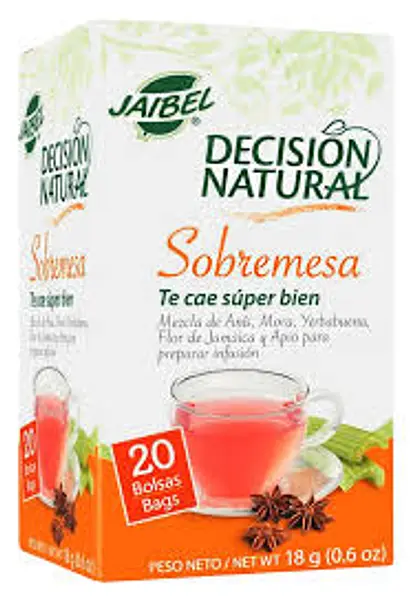 INFUSION AROMATISOBRE MESA JAIBE*20U