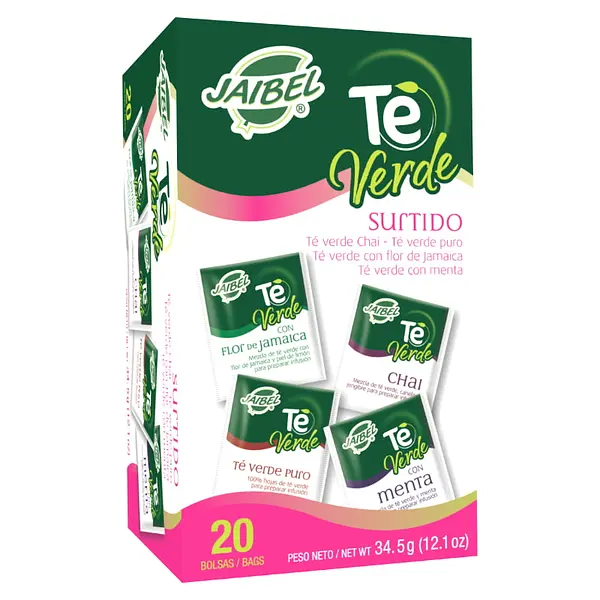 INFUSION TE VERDE SURTIDO JAIBEL*20U