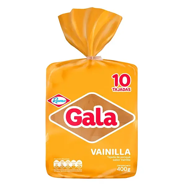 PONQUE TAJADO VAINILLA GALA RAMO*400GR