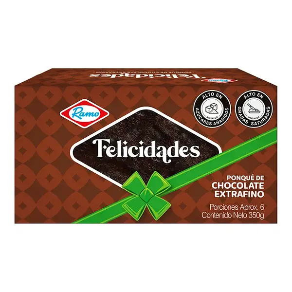 PONQUE CHOCOLATE FELICIDADES RAMO *350GR