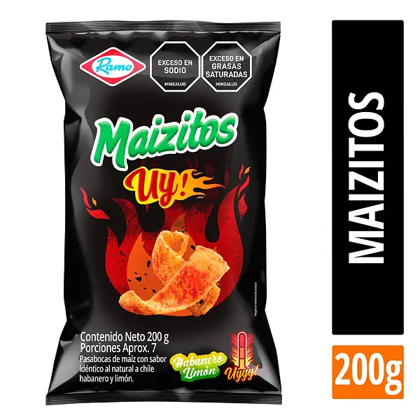 SNACK MAIZITOS HABANERO LIM RAMO *200G