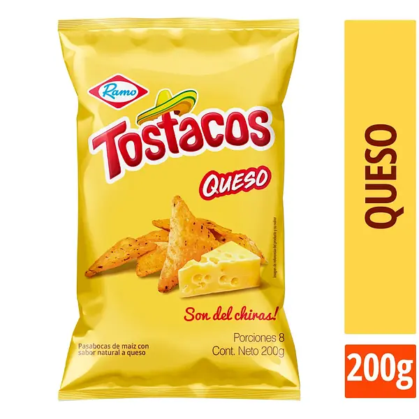 SNACK TOSTACO QUESO RAMO*200G