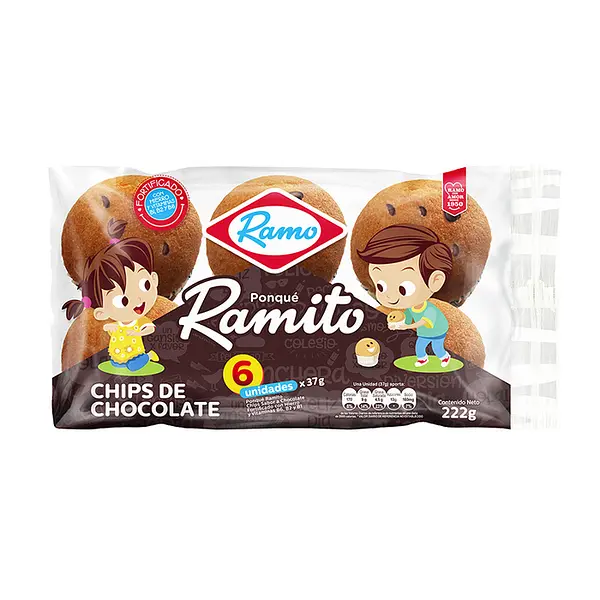 PONQUE CHIPS CHOCOLATE RAMITO*6U