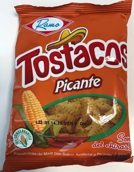 SNACK TOSTACO PICANTE RAMO*25G