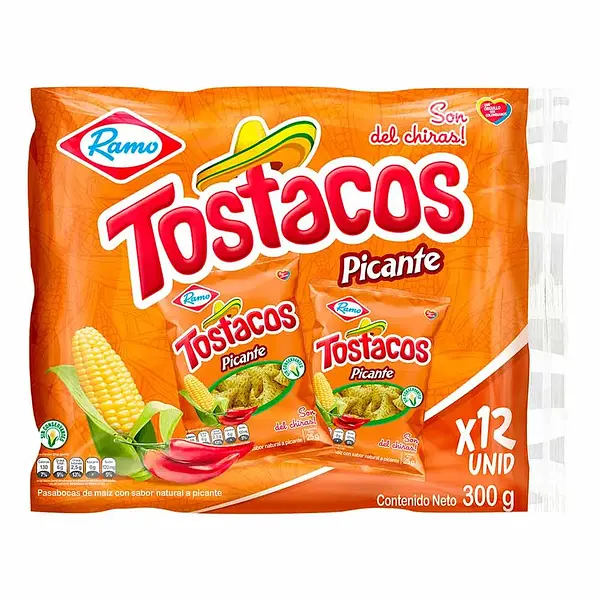 SNACK TOSTACO PICANTE RAMO *12 U