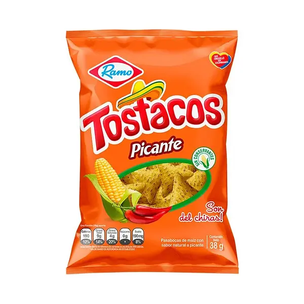 SNACK TOSTACO PICANTE RAMO*38G