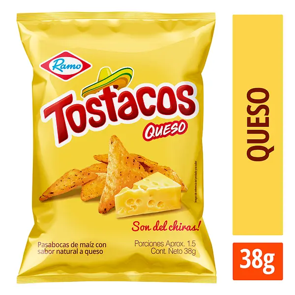 SNACK TOSTACO QUESO RAMO*38G