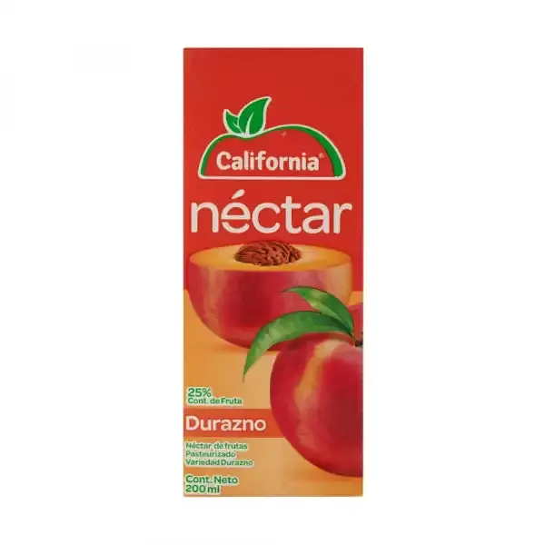 JUGO NECTAR DURAZNO CALIFORNIA *200ML