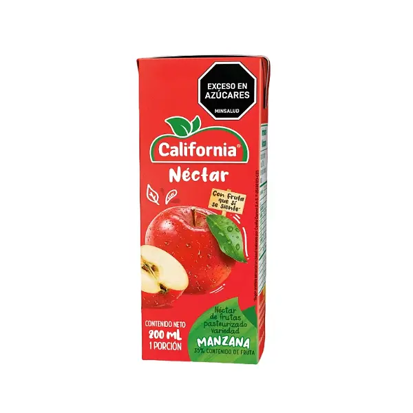 JUGO NECTAR MANZANA CALIFORNIA*200ML