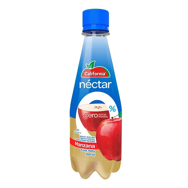 JUGO NECTAR CERO MANZANA CALIFORNIA *300ML