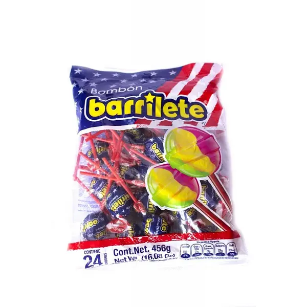 CARAMELO CHUPETA BARRILETE*24U