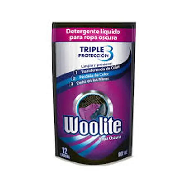 DETERGENTE LIQUIDO ROPA OSCURA WOOLITE*900ML