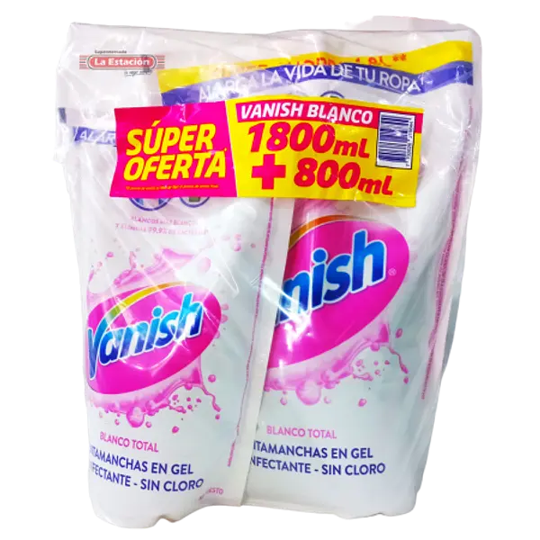 QUITAMANCHAS BLANCO VANISH*1800ML+800ML