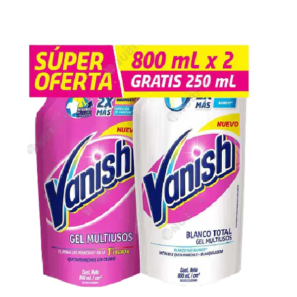 QUITAMANCHAS ROSA VANISH*800ML*2U