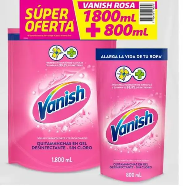 QUITA MANCHAS VANISH * 1800+800ML