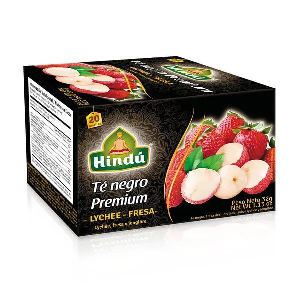 INFUSION TE NEGRO FRESA HINDU *20U