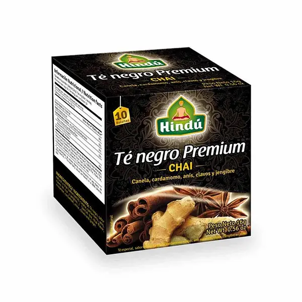 INFUSION TE NEGRO CHAI HINDU*10U