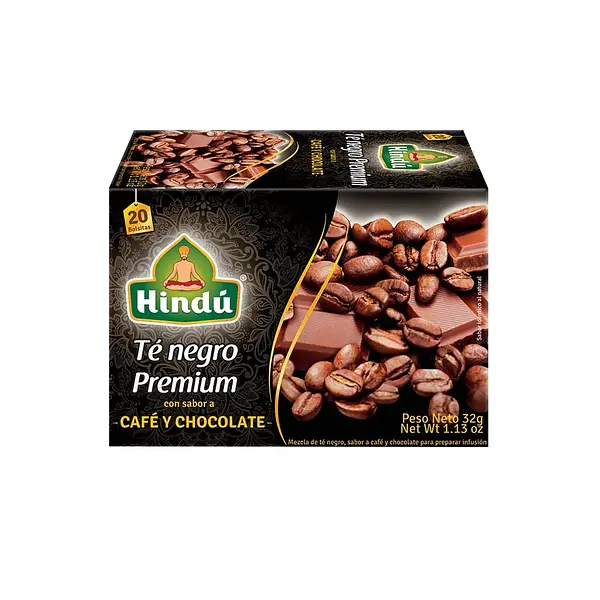 BEBIDA TE NEGRO CAFE &CHOCO HINDU*32G