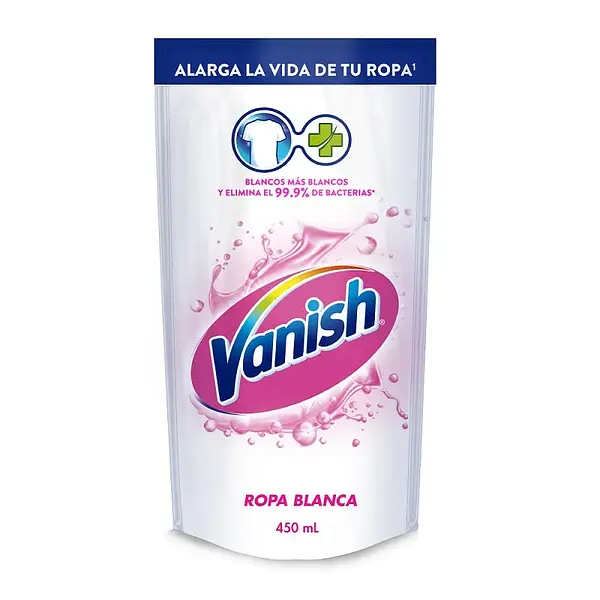 DESMANCHADOR BLANCO GEL VANISH*450ML