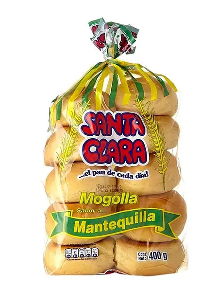 PAN MOGOLLA MANTEQUILLA SANTACLARA*400GR