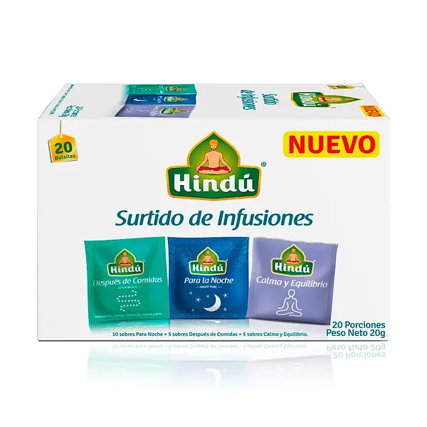 INFUSION TE PARA DESCA SURTIDO HINDU*20U