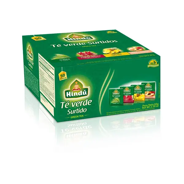 INFUSION TE VERDE SURTIDOS HINDU *50 UND