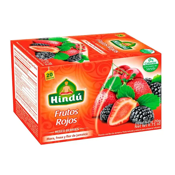 BEBIDA TE FRUTOS ROJOS HINDU *20GR