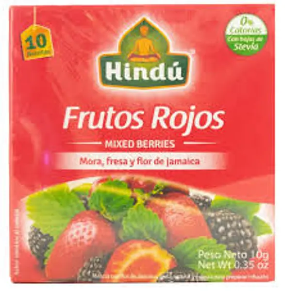 INFUSION TE FRUTOS ROJOS HINDU *10 UND