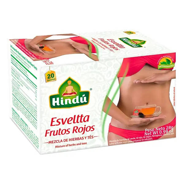 BEBIDA TE FRUTOS ROJOS ESVELTTA*28G
