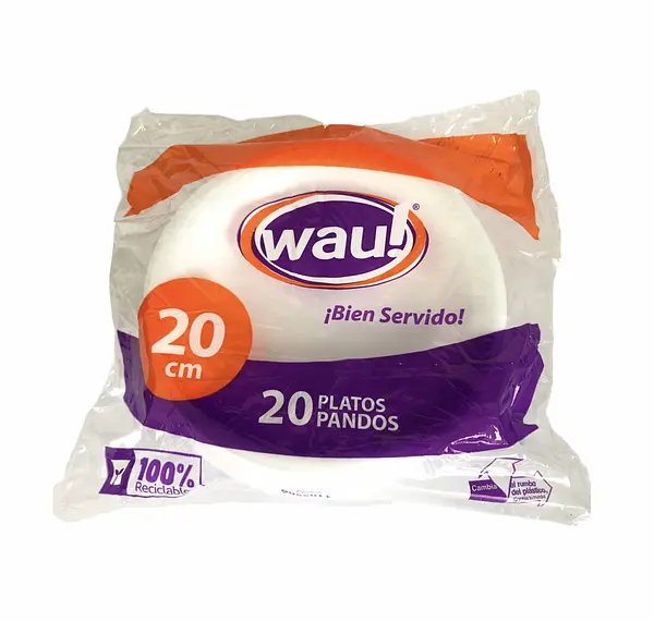 PLATO PANDO WAU N.20CM*20UN