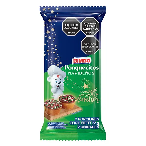PONQUESITOS NAVIDEÑOS BIMBO*2UND*72GR
