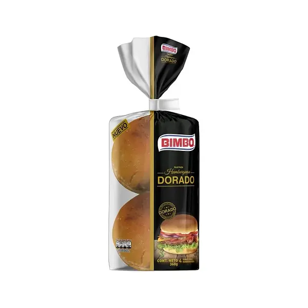 PAN HAMBURGUESA DORADO BIMBO*360G