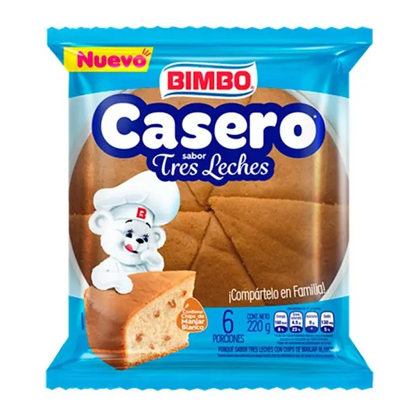 PONQUE BIMBO TRES LECHES * 220GR