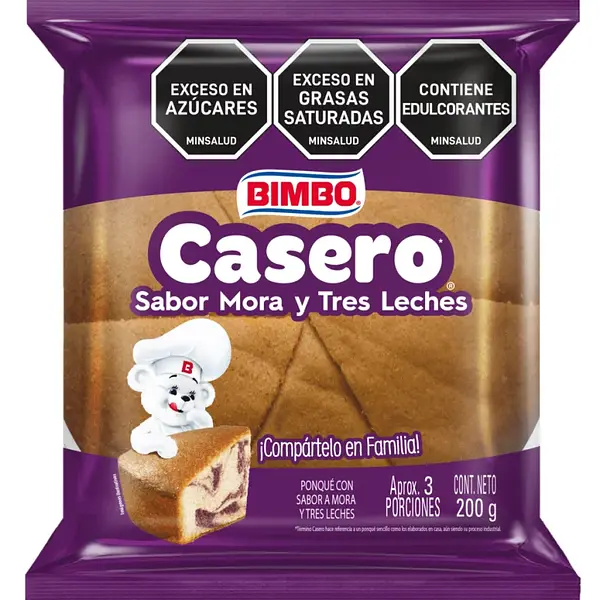 PONQUE MORA TRES LECHES BIMBO*200GR