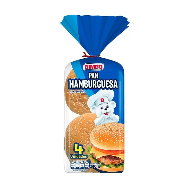 PAN HAMBURGUESA BIMBO *4UND