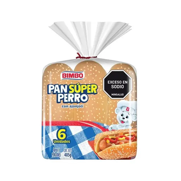 PAN PERRO SUPER BIMBO*405G