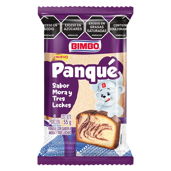 PONQUE MORA TRES LECHES BIMBO *55GR