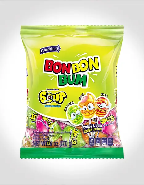 CARAMELO SUPER ACIDO BOBONBUM *24U