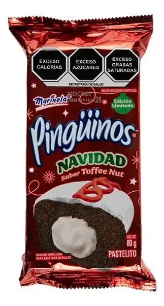 PONQUESITOS PINGUINOS NAVIDEÑOS*2UND*80G