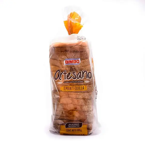 PAN TAJADO MANTEQUILLA ARTESANO BIMBO*500G