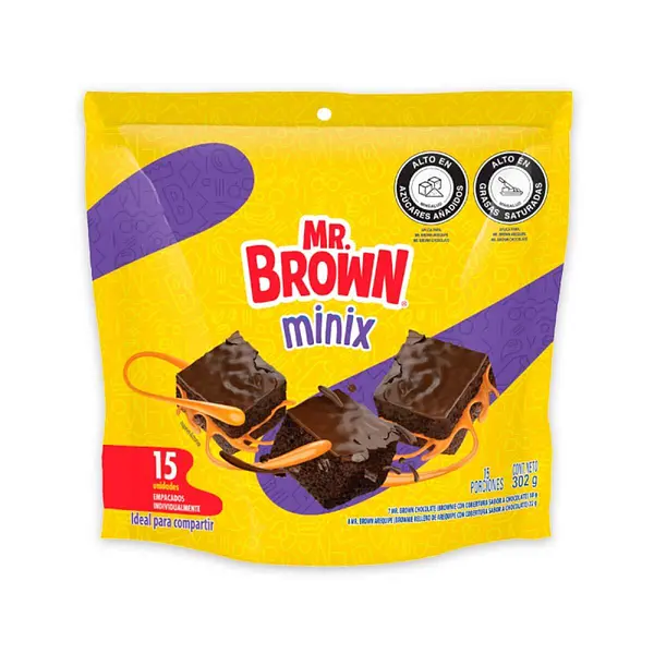PONQUE MINI BROWNIE SURTIDO BIMBO *15U