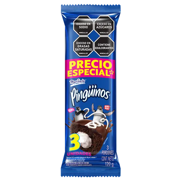 PONQUE PINGUINOS MARINELA*3 U